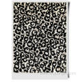 linen cotton black white print fabric